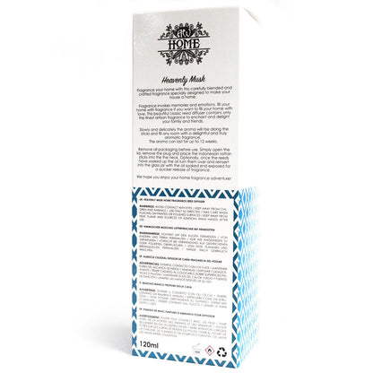 Difusor aromático 120ml - almizcle celestial