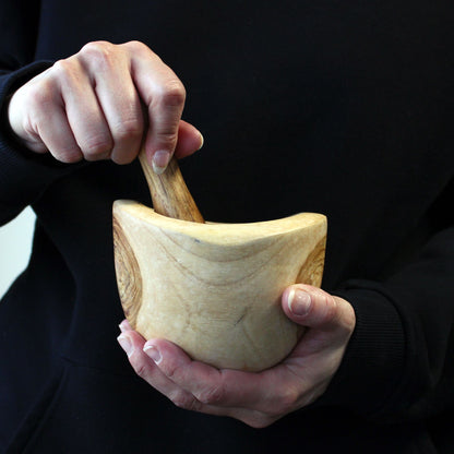 Mortero de teca Ergo Med