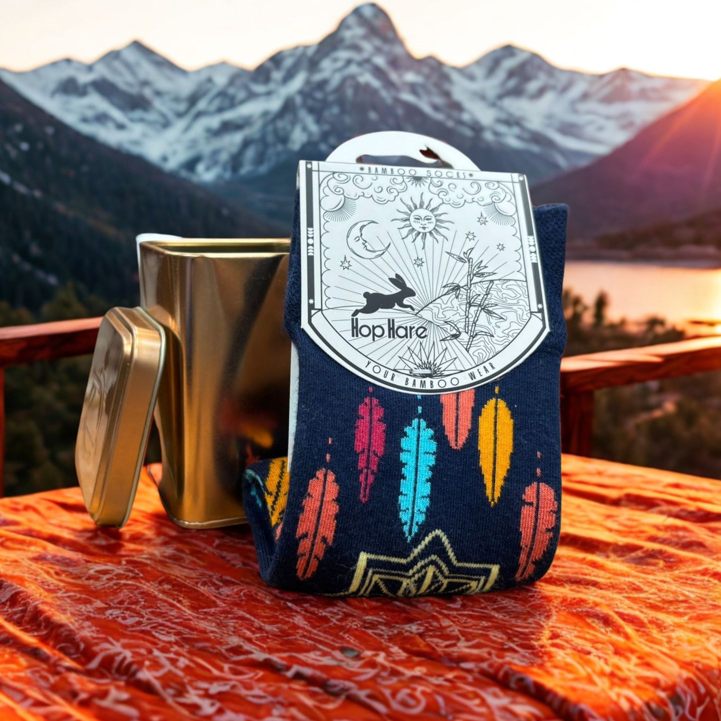 Calcetines Hop Hare (41-46) - Chakra del arcoíris